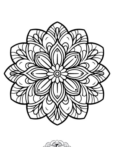 دفتر رنگ آمیزی 25 برگ مدل بزرگ سالان طرح ماندالا نسخه پنجم از مجموعه اول
