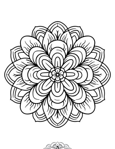 دفتر رنگ آمیزی 25 برگ مدل بزرگ سالان طرح ماندالا نسخه پنجم از مجموعه اول