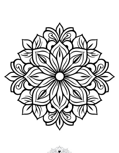 دفتر رنگ آمیزی 25 برگ مدل بزرگ سالان طرح ماندالا نسخه ششم از مجموعه اول