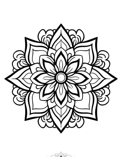 دفتر رنگ آمیزی 25 برگ مدل بزرگ سالان طرح ماندالا نسخه هفتم از مجموعه اول