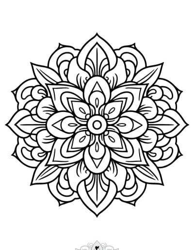 دفتر رنگ آمیزی 25 برگ مدل بزرگ سالان طرح ماندالا نسخه هفتم از مجموعه اول