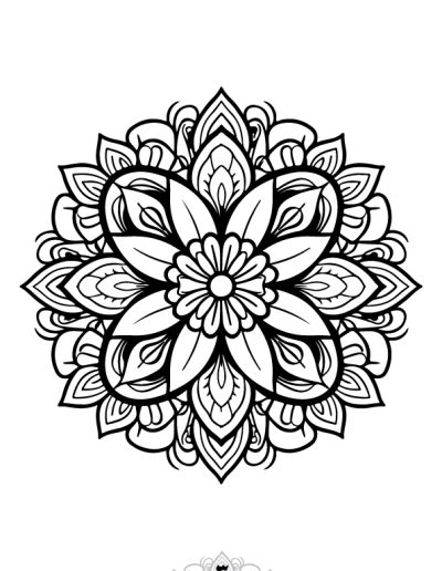 دفتر رنگ آمیزی 25 برگ مدل بزرگ سالان طرح ماندالا نسخه هفتم از مجموعه اول