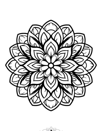 دفتر رنگ آمیزی 25 برگ مدل بزرگ سالان طرح ماندالا نسخه هفتم از مجموعه اول