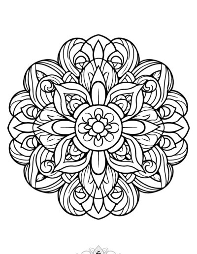 دفتر رنگ آمیزی 25 برگ مدل بزرگ سالان طرح ماندالا نسخه هفتم از مجموعه اول