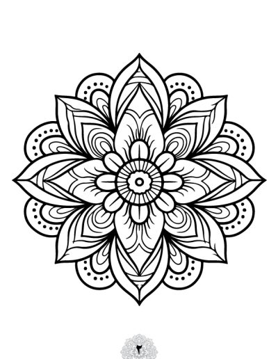 دفتر رنگ آمیزی 25 برگ مدل بزرگ سالان ماندالا نسخه دوم از مجموعه اول