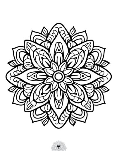 دفتر رنگ آمیزی 25 برگ مدل بزرگ سالان ماندالا نسخه دوم از مجموعه اول