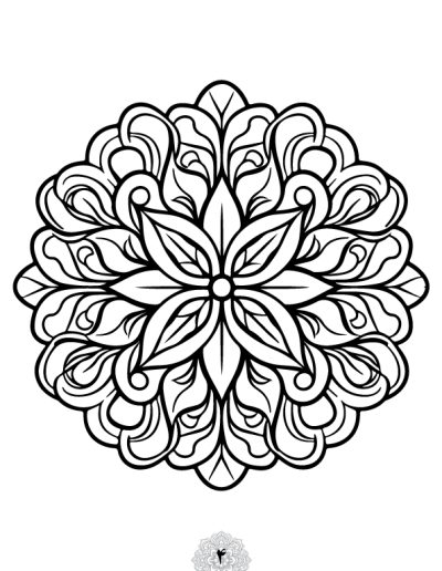 دفتر رنگ آمیزی 25 برگ مدل بزرگ سالان ماندالا نسخه دوم از مجموعه اول