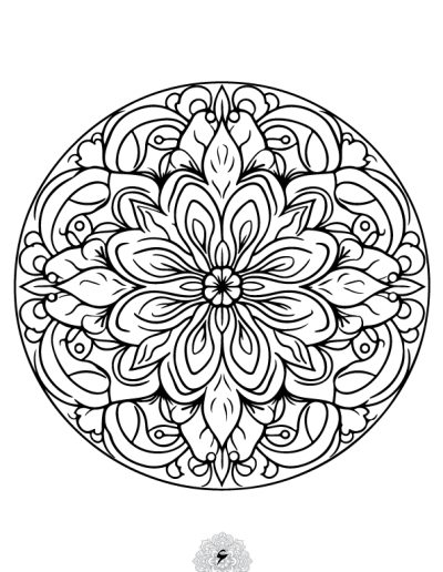دفتر رنگ آمیزی 25 برگ مدل بزرگ سالان ماندالا نسخه دوم از مجموعه اول