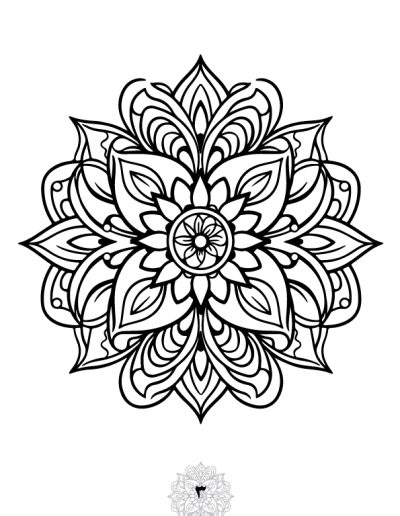 دفتر رنگ آمیزی 25 برگ مدل بزرگ سالان طرح ماندالا نسخه سوم از مجموعه اول