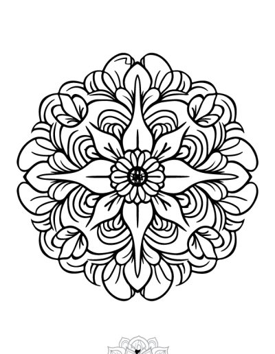 دفتر رنگ آمیزی 25 برگ مدل بزرگ سالان طرح ماندالا کد نسخه چهارم از مجموعه اول